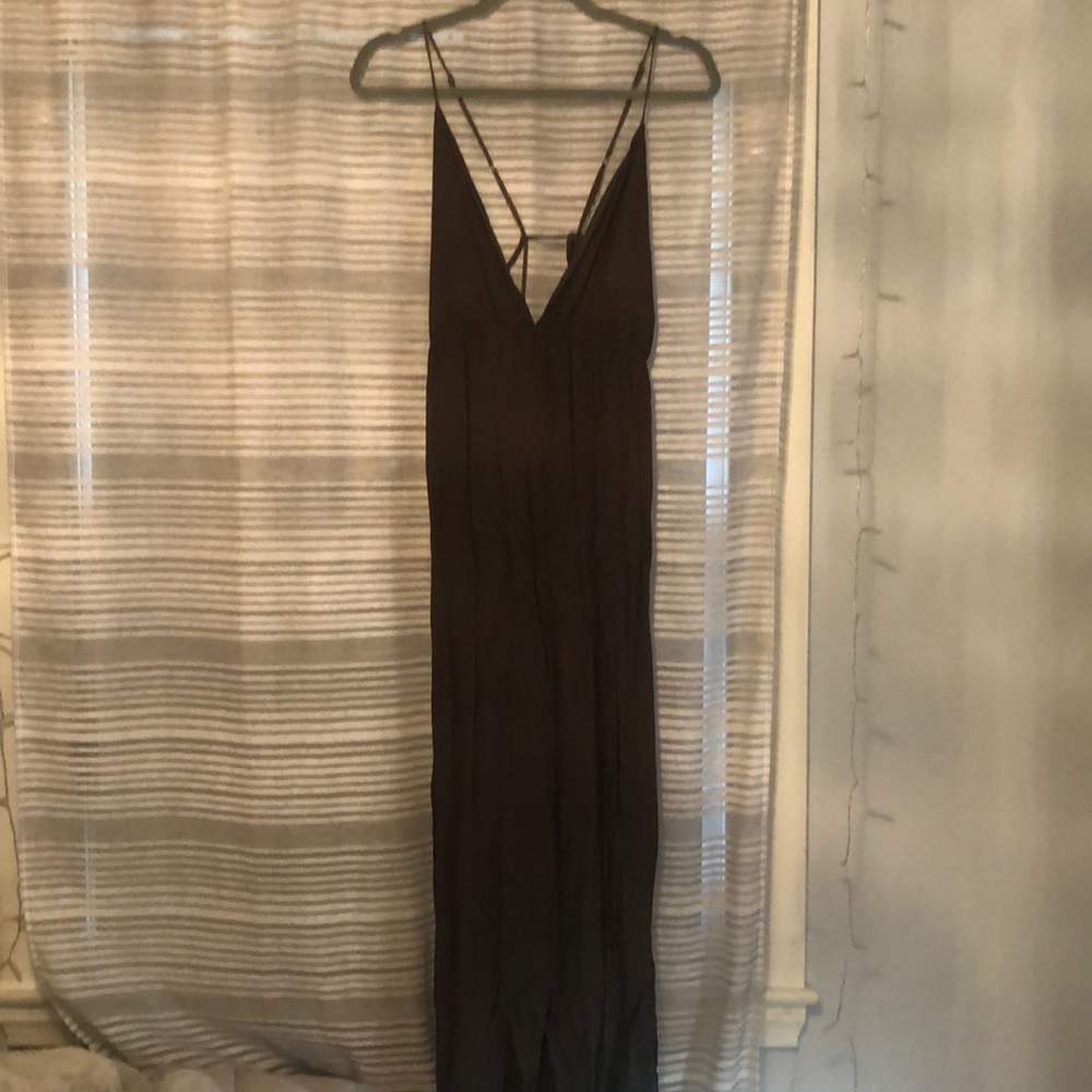 TOBI ARMY GREEN MAXI DRESS